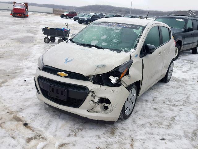 KL8CB6SA1GC585396 - 2016 CHEVROLET SPARK LS WHITE photo 2