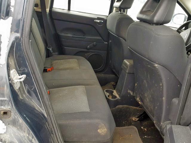 1J8FF47W48D632149 - 2008 JEEP COMPASS SP შავი ფოტო 6