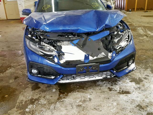 SHHFK7H91JU214092 - 2018 HONDA CIVIC SPOR BLUE photo 9