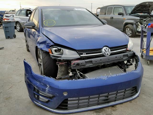 WVWLF7AU4GW032429 - 2016 VOLKSWAGEN GOLF R BLUE photo 1