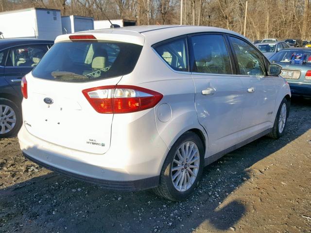 1FADP5BU8DL516286 - 2013 FORD C-MAX SEL WHITE photo 4