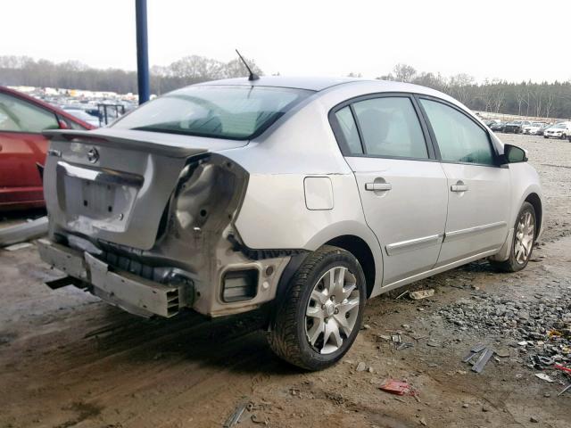 3N1AB6AP9CL690290 - 2012 NISSAN SENTRA 2.0 SILVER photo 4