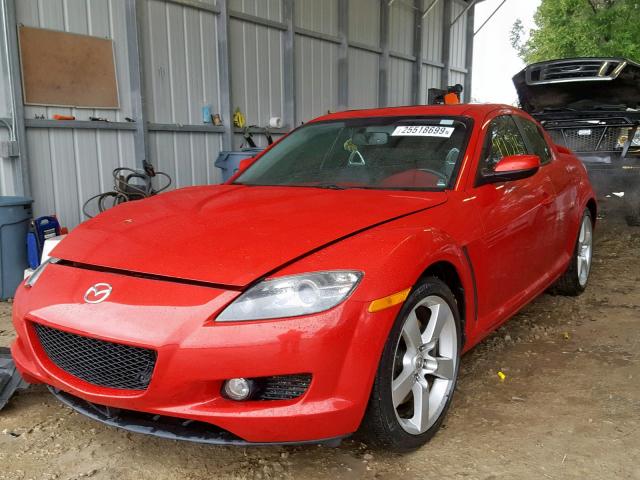 JM1FE173X70213436 - 2007 MAZDA RX8 RED photo 2