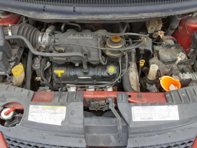 1B4GP45392B679808 - 2002 DODGE CARAVAN SP RED photo 7