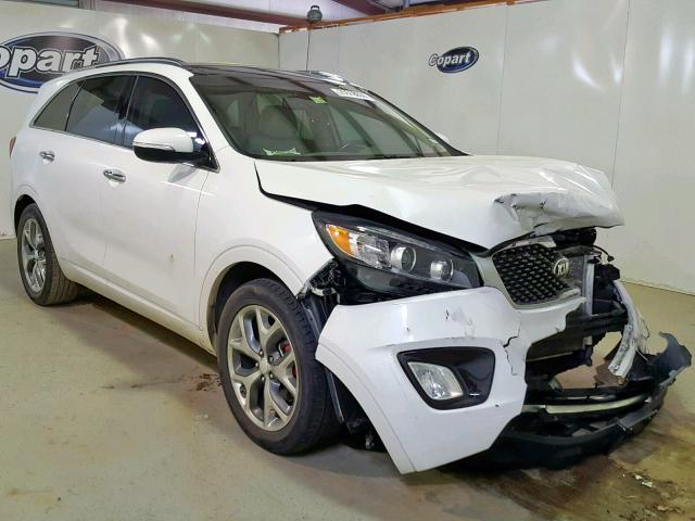 5XYPK4A52GG118629 - 2016 KIA SORENTO SX WHITE photo 1