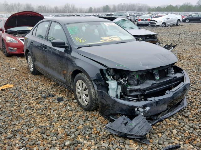 3VW2K7AJ0EM432303 - 2014 VOLKSWAGEN JETTA BASE BLACK photo 1