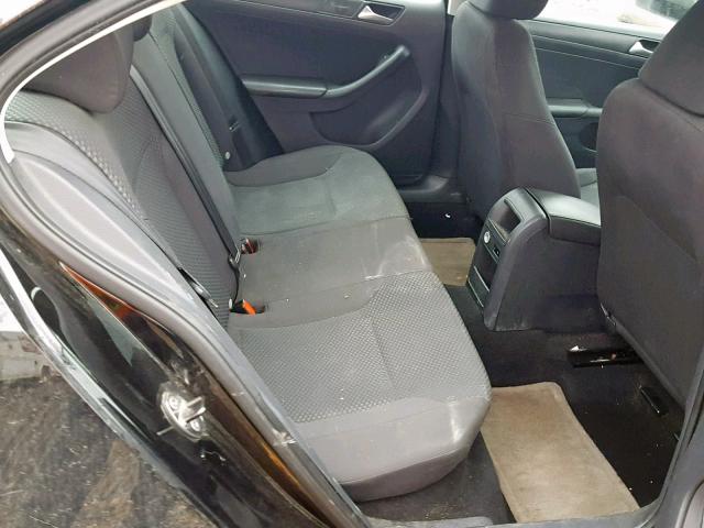 3VW2K7AJ0EM432303 - 2014 VOLKSWAGEN JETTA BASE BLACK photo 6