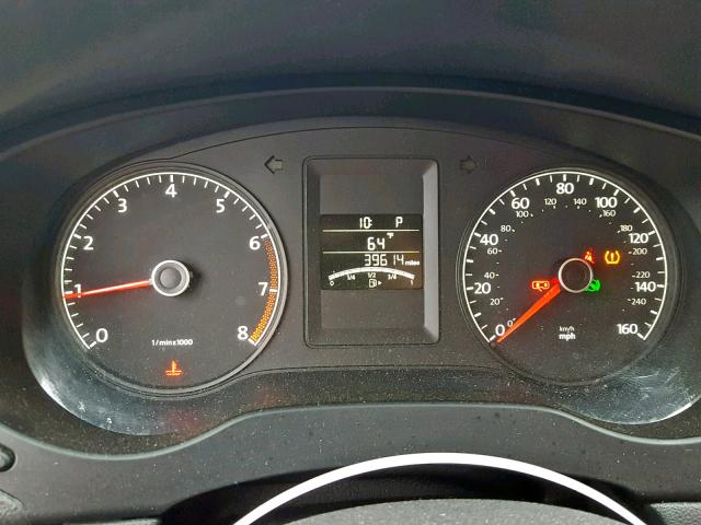 3VW2K7AJ0EM432303 - 2014 VOLKSWAGEN JETTA BASE BLACK photo 8