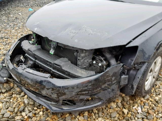 3VW2K7AJ0EM432303 - 2014 VOLKSWAGEN JETTA BASE BLACK photo 9