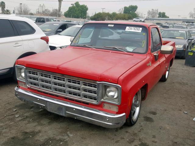 CCL447Z181527 - 1977 CHEVROLET PICK UP RED photo 2