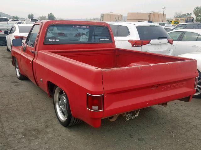 CCL447Z181527 - 1977 CHEVROLET PICK UP RED photo 3