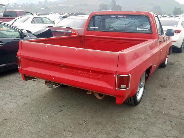 CCL447Z181527 - 1977 CHEVROLET PICK UP RED photo 4