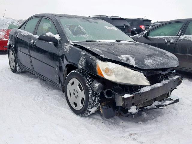 1G2ZF58B174273772 - 2007 PONTIAC G6 VALUE L BLACK photo 1