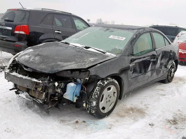 1G2ZF58B174273772 - 2007 PONTIAC G6 VALUE L BLACK photo 2