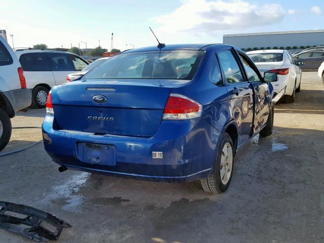 1FAHP34N18W197071 - 2008 FORD FOCUS S/SE BLUE photo 4