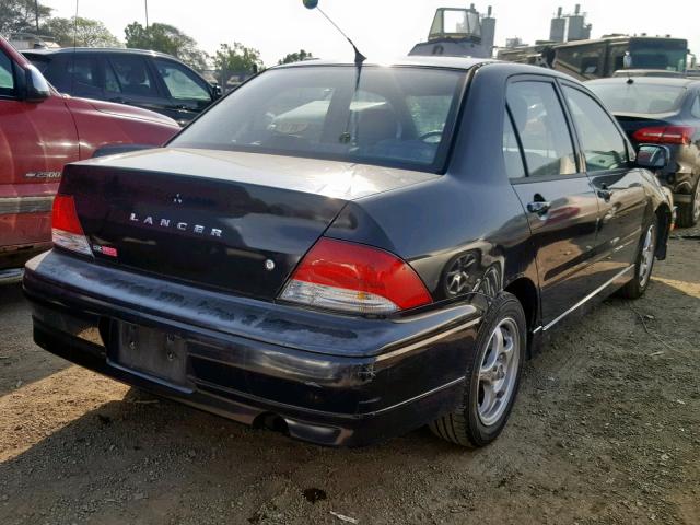 JA3AJ86E02U073754 - 2002 MITSUBISHI LANCER OZ BLACK photo 4