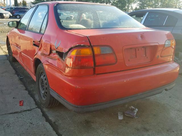 2HGEJ6618XH513302 - 1999 HONDA CIVIC BASE RED photo 3