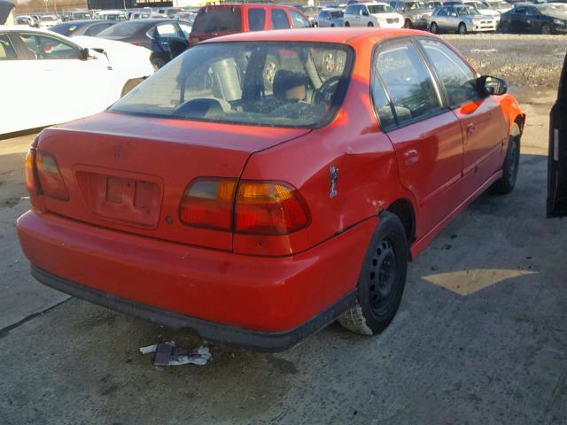 2HGEJ6618XH513302 - 1999 HONDA CIVIC BASE RED photo 4