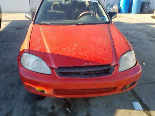 2HGEJ6618XH513302 - 1999 HONDA CIVIC BASE RED photo 9