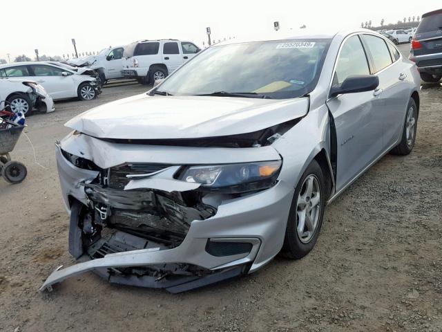 1G1ZB5ST1GF356222 - 2016 CHEVROLET MALIBU LS SILVER photo 2
