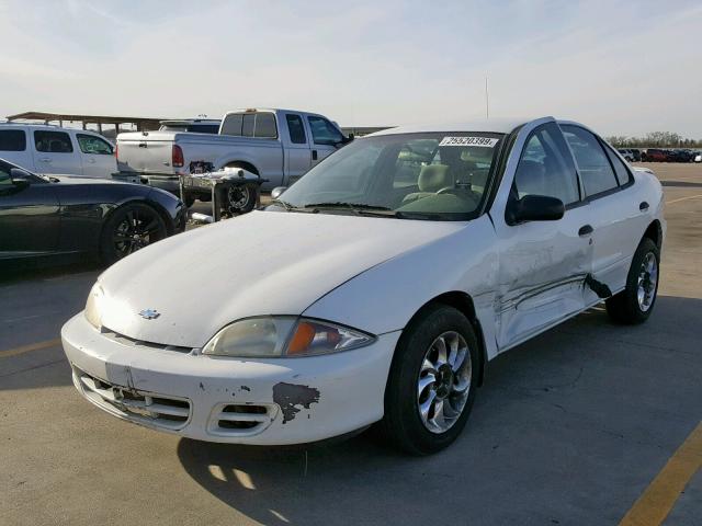 1G1JF524317266436 - 2001 CHEVROLET CAVALIER L WHITE photo 2