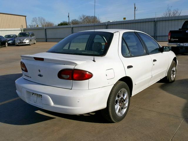 1G1JF524317266436 - 2001 CHEVROLET CAVALIER L WHITE photo 4