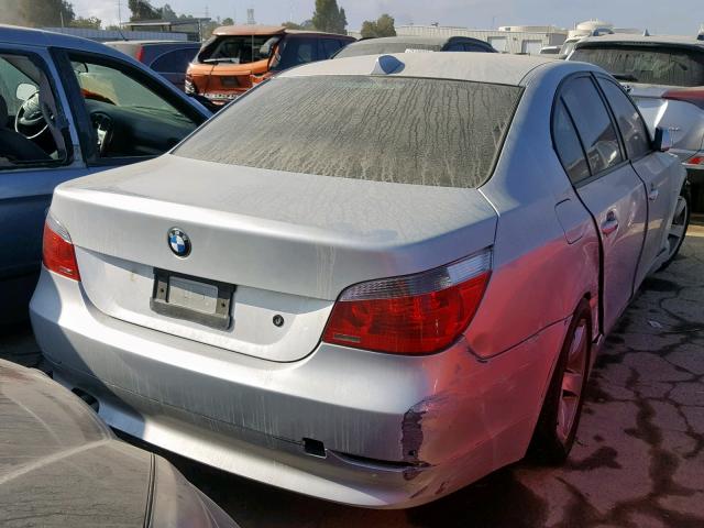 WBANE53576CK82668 - 2006 BMW 525 I GRAY photo 4