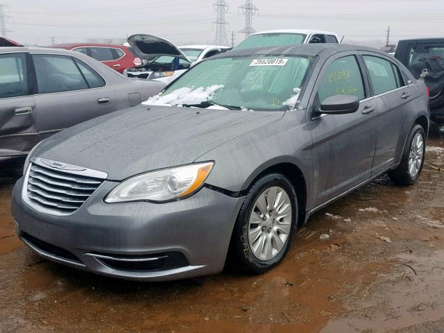 1C3CCBAB8CN204525 - 2012 CHRYSLER 200 LX SILVER photo 2