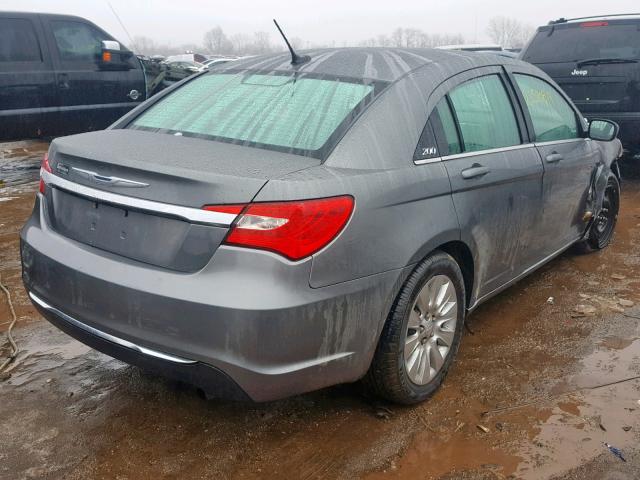 1C3CCBAB8CN204525 - 2012 CHRYSLER 200 LX SILVER photo 4