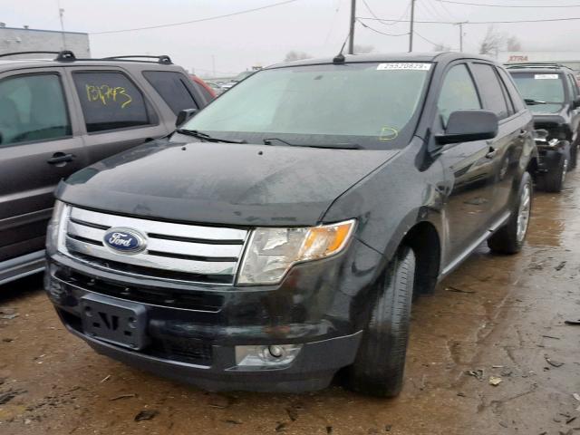 2FMDK4JC5ABA44499 - 2010 FORD EDGE SEL BLACK photo 2