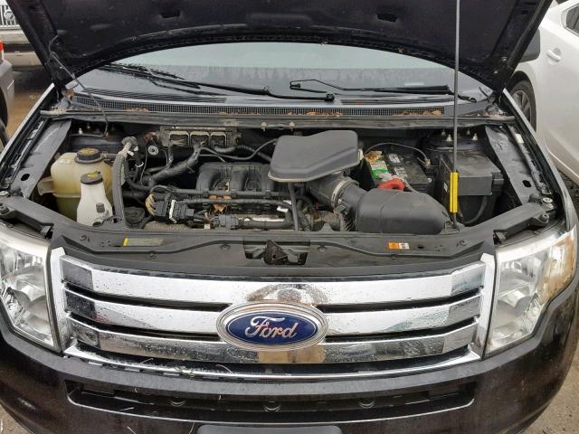 2FMDK4JC5ABA44499 - 2010 FORD EDGE SEL BLACK photo 7