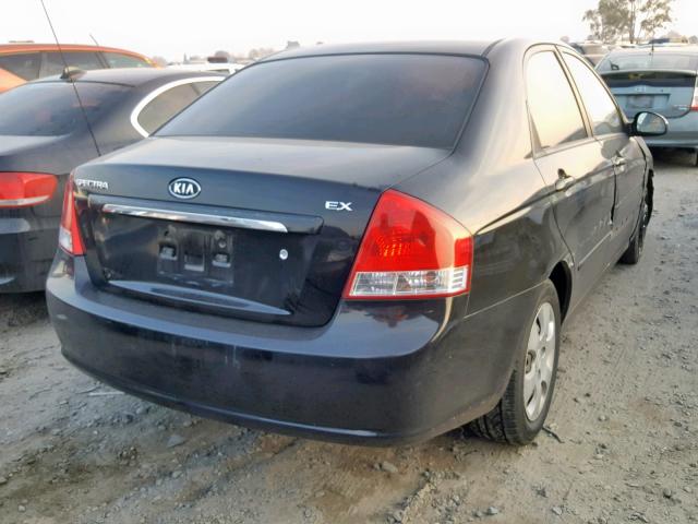 KNAFE222695587114 - 2009 KIA SPECTRA EX BLACK photo 4