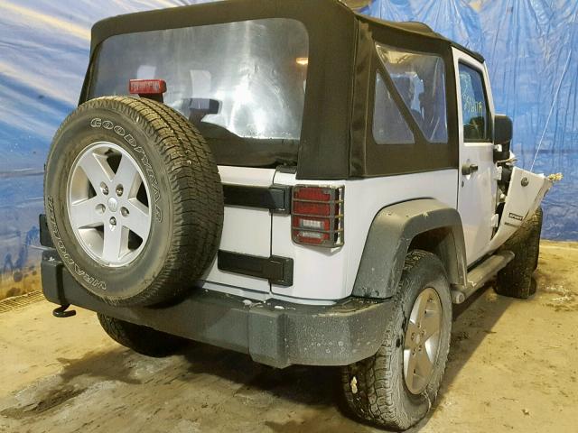 1C4AJWAG5DL687464 - 2013 JEEP WRANGLER S WHITE photo 4