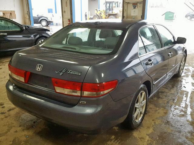 1HGCM66504A087360 - 2004 HONDA ACCORD EX GRAY photo 4