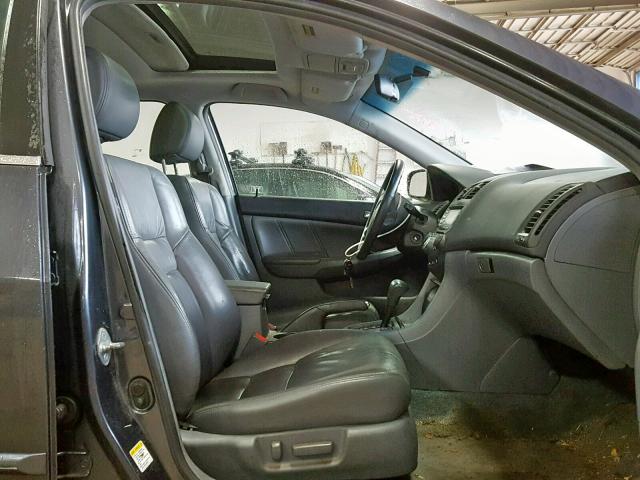 1HGCM66504A087360 - 2004 HONDA ACCORD EX GRAY photo 5