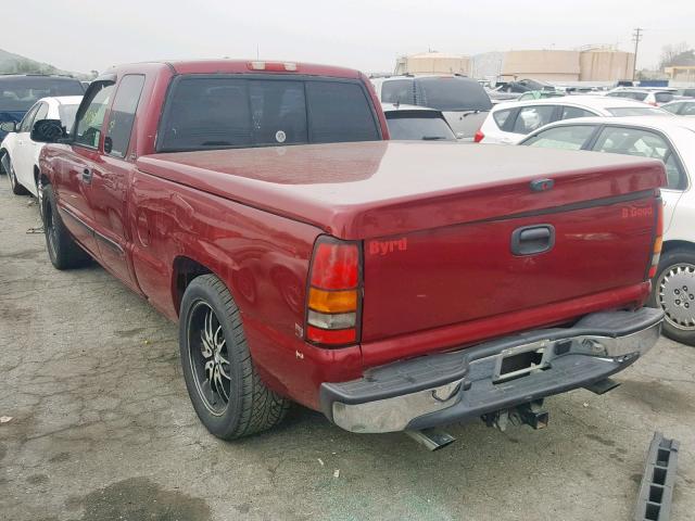 1GTEC19T86Z198749 - 2006 GMC NEW SIERRA MAROON photo 3