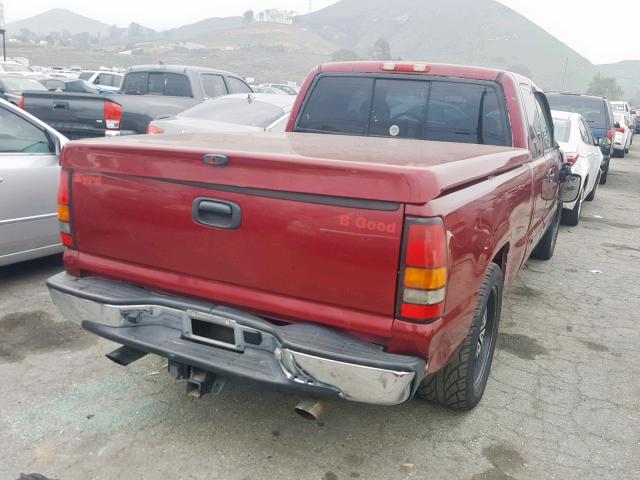 1GTEC19T86Z198749 - 2006 GMC NEW SIERRA MAROON photo 4