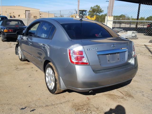 3N1AB6AP4AL659445 - 2010 NISSAN SENTRA 2.0 GRAY photo 3