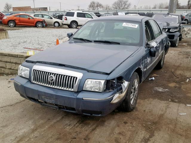 2MEFM74V77X627401 - 2007 MERCURY GRAND MARQ BLUE photo 2