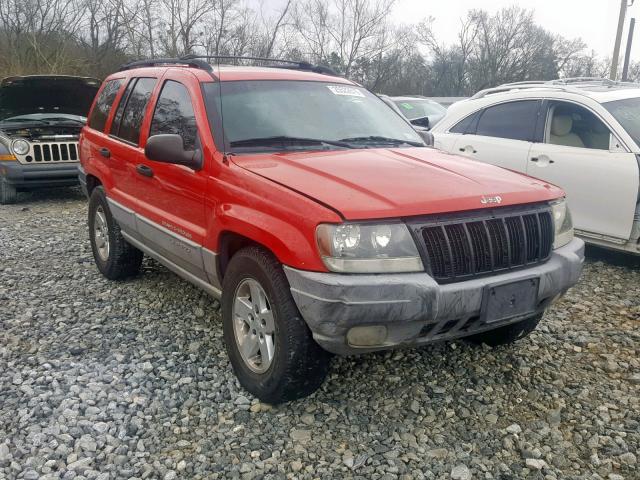 1J4GW48S9YC255597 - 2000 JEEP GRAND CHER RED photo 1