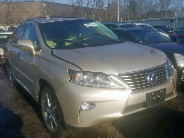 2T2BC1BA1FC001907 - 2015 LEXUS RX 450H BEIGE photo 1