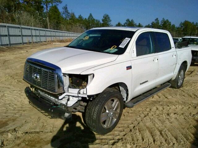 5TBEV58167S464007 - 2007 TOYOTA TUNDRA CRE WHITE photo 2