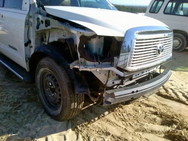 5TBEV58167S464007 - 2007 TOYOTA TUNDRA CRE WHITE photo 9