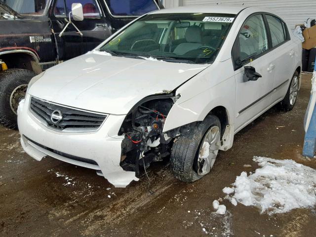 3N1AB6AP4CL738200 - 2012 NISSAN SENTRA 2.0 WHITE photo 2