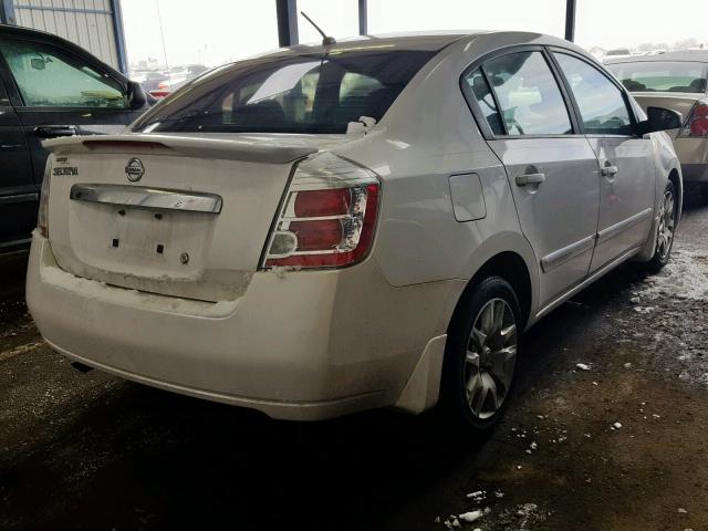 3N1AB6AP4CL738200 - 2012 NISSAN SENTRA 2.0 WHITE photo 4