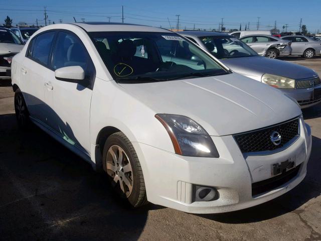 3N1AB6AP2CL653064 - 2012 NISSAN SENTRA 2.0 WHITE photo 1