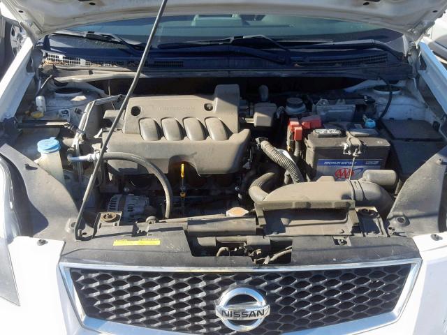 3N1AB6AP2CL653064 - 2012 NISSAN SENTRA 2.0 WHITE photo 7