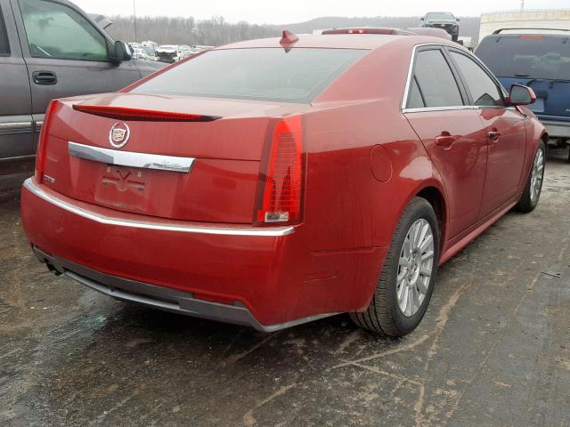 1G6DF5EY9B0134023 - 2011 CADILLAC CTS LUXURY RED photo 4