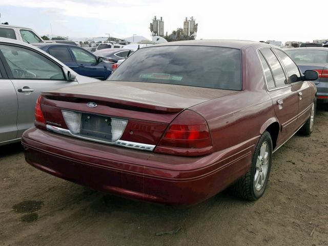 2FAHP74W44X124274 - 2004 FORD CROWN VICT RED photo 4