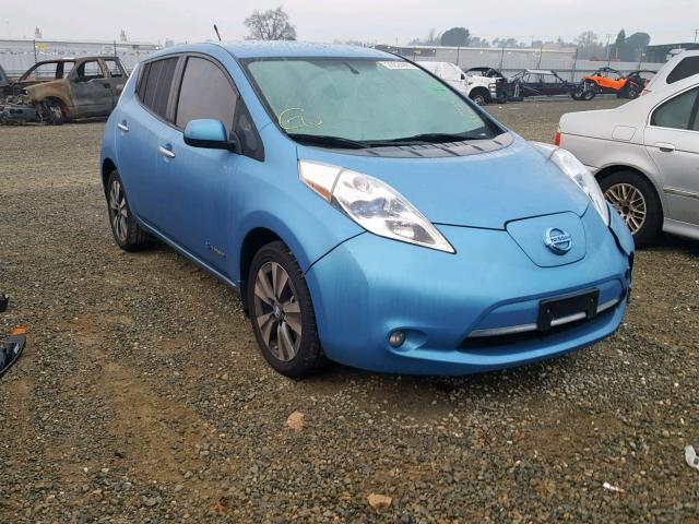 1N4AZ0CP3DC417061 - 2013 NISSAN LEAF S BLUE photo 1